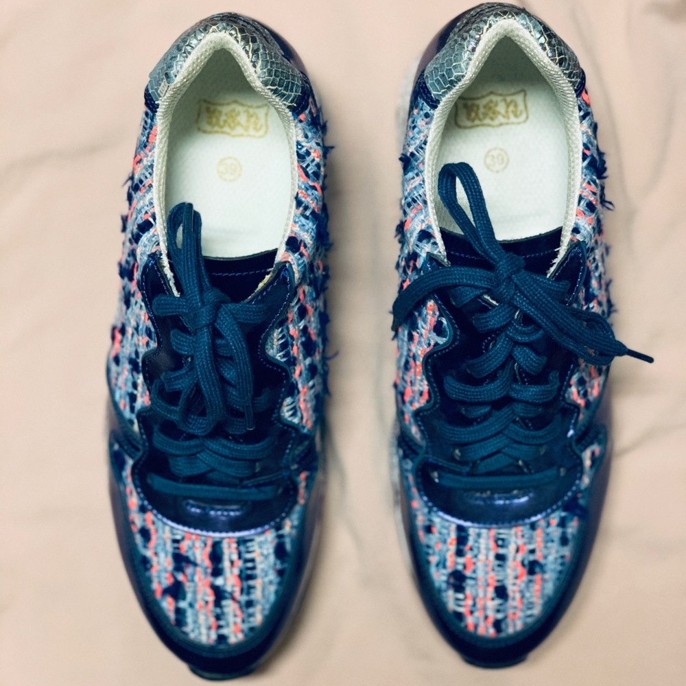 NWOT Love Tweed Sneakers